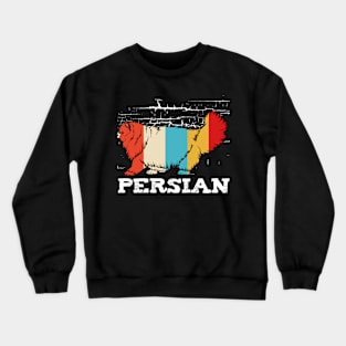 Persian Cat - Retro Style Cat Vintage Kitty Crewneck Sweatshirt